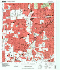 Alief Texas Historical topographic map, 1:24000 scale, 7.5 X 7.5 Minute, Year 1995