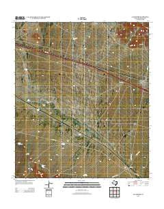 Allamoore Texas Historical topographic map, 1:24000 scale, 7.5 X 7.5 Minute, Year 2012