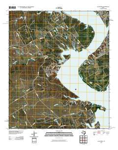 Allen Bend Texas Historical topographic map, 1:24000 scale, 7.5 X 7.5 Minute, Year 2010