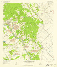 Alleyton Texas Historical topographic map, 1:24000 scale, 7.5 X 7.5 Minute, Year 1958