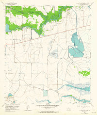 Alligator Hole Marsh Texas Historical topographic map, 1:24000 scale, 7.5 X 7.5 Minute, Year 1962