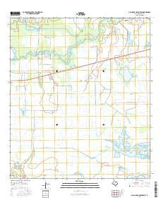 Alligator Hole Marsh Texas Current topographic map, 1:24000 scale, 7.5 X 7.5 Minute, Year 2016