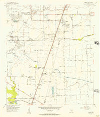 Almeda Texas Historical topographic map, 1:24000 scale, 7.5 X 7.5 Minute, Year 1955