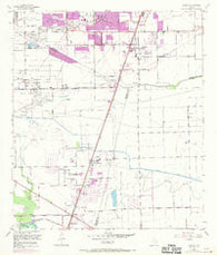 Almeda Texas Historical topographic map, 1:24000 scale, 7.5 X 7.5 Minute, Year 1955
