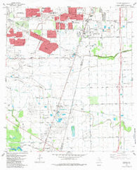 Almeda Texas Historical topographic map, 1:24000 scale, 7.5 X 7.5 Minute, Year 1982