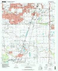 Almeda Texas Historical topographic map, 1:24000 scale, 7.5 X 7.5 Minute, Year 1995