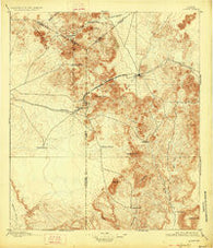 Alpine Texas Historical topographic map, 1:125000 scale, 30 X 30 Minute, Year 1895