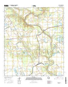 Altair Texas Current topographic map, 1:24000 scale, 7.5 X 7.5 Minute, Year 2016