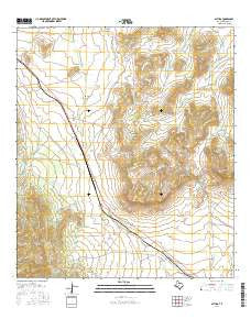 Altuda Texas Current topographic map, 1:24000 scale, 7.5 X 7.5 Minute, Year 2016