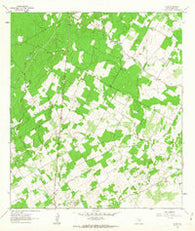 Alum Texas Historical topographic map, 1:24000 scale, 7.5 X 7.5 Minute, Year 1961