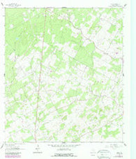 Alum Texas Historical topographic map, 1:24000 scale, 7.5 X 7.5 Minute, Year 1961