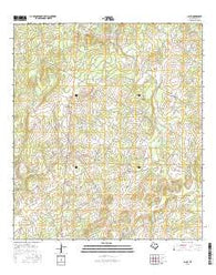 Alum Texas Current topographic map, 1:24000 scale, 7.5 X 7.5 Minute, Year 2016