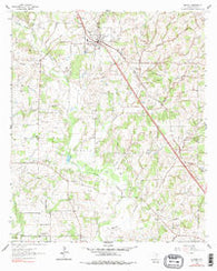 Alvord Texas Historical topographic map, 1:24000 scale, 7.5 X 7.5 Minute, Year 1961