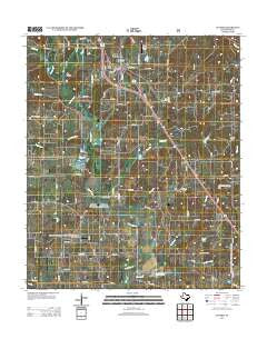 Alvord Texas Historical topographic map, 1:24000 scale, 7.5 X 7.5 Minute, Year 2013