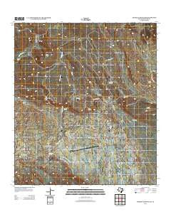 Amarilla Mountain Texas Historical topographic map, 1:24000 scale, 7.5 X 7.5 Minute, Year 2012