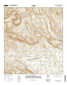Amarilla Mountain Texas Current topographic map, 1:24000 scale, 7.5 X 7.5 Minute, Year 2016