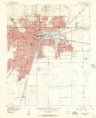 Amarillo East Texas Historical topographic map, 1:24000 scale, 7.5 X 7.5 Minute, Year 1956