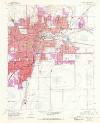Amarillo East Texas Historical topographic map, 1:24000 scale, 7.5 X 7.5 Minute, Year 1956