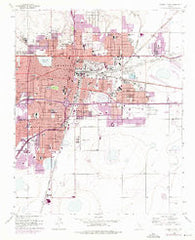 Amarillo East Texas Historical topographic map, 1:24000 scale, 7.5 X 7.5 Minute, Year 1956