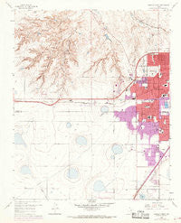 Amarillo West Texas Historical topographic map, 1:24000 scale, 7.5 X 7.5 Minute, Year 1960
