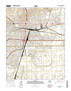 Amarillo East Texas Current topographic map, 1:24000 scale, 7.5 X 7.5 Minute, Year 2016