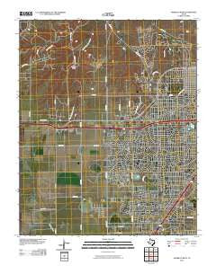 Amarillo West Texas Historical topographic map, 1:24000 scale, 7.5 X 7.5 Minute, Year 2010