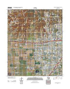Amarillo West Texas Historical topographic map, 1:24000 scale, 7.5 X 7.5 Minute, Year 2012