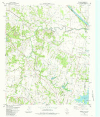 Ambrose Texas Historical topographic map, 1:24000 scale, 7.5 X 7.5 Minute, Year 1984
