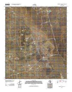 Amburgey Ranch Texas Historical topographic map, 1:24000 scale, 7.5 X 7.5 Minute, Year 2010
