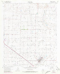 Amherst Texas Historical topographic map, 1:24000 scale, 7.5 X 7.5 Minute, Year 1962