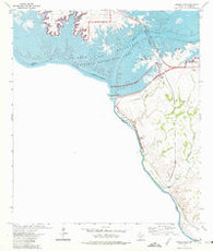 Amistad Dam Texas Historical topographic map, 1:24000 scale, 7.5 X 7.5 Minute, Year 1972