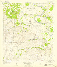 Ammannsville Texas Historical topographic map, 1:24000 scale, 7.5 X 7.5 Minute, Year 1957