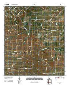 Ammannsville Texas Historical topographic map, 1:24000 scale, 7.5 X 7.5 Minute, Year 2010
