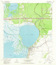 Anahuac Texas Historical topographic map, 1:24000 scale, 7.5 X 7.5 Minute, Year 1961