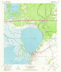 Anahuac Texas Historical topographic map, 1:24000 scale, 7.5 X 7.5 Minute, Year 1961