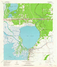Anahuac Texas Historical topographic map, 1:24000 scale, 7.5 X 7.5 Minute, Year 1961