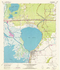 Anahuac Texas Historical topographic map, 1:24000 scale, 7.5 X 7.5 Minute, Year 1961