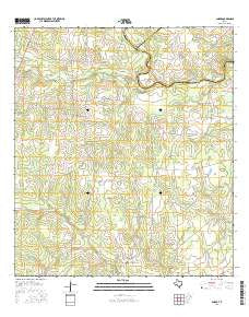 Ander Texas Current topographic map, 1:24000 scale, 7.5 X 7.5 Minute, Year 2016