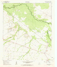 Anderson Ranch Texas Historical topographic map, 1:24000 scale, 7.5 X 7.5 Minute, Year 1961