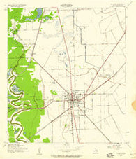 Angleton Texas Historical topographic map, 1:24000 scale, 7.5 X 7.5 Minute, Year 1943