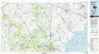 Angleton Texas Historical topographic map, 1:100000 scale, 30 X 60 Minute, Year 1984