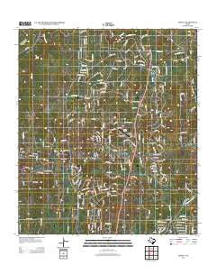 Anhalt Texas Historical topographic map, 1:24000 scale, 7.5 X 7.5 Minute, Year 2013