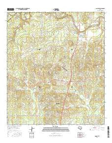 Anhalt Texas Current topographic map, 1:24000 scale, 7.5 X 7.5 Minute, Year 2016
