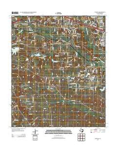 Annetta Texas Historical topographic map, 1:24000 scale, 7.5 X 7.5 Minute, Year 2012