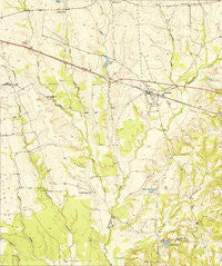 Annona Texas Historical topographic map, 1:24000 scale, 7.5 X 7.5 Minute, Year 1951