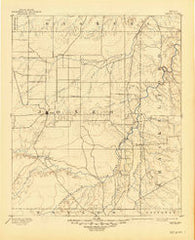 Anson Texas Historical topographic map, 1:125000 scale, 30 X 30 Minute, Year 1893