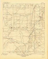 Anson Texas Historical topographic map, 1:125000 scale, 30 X 30 Minute, Year 1893