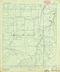 Anson Texas Historical topographic map, 1:125000 scale, 30 X 30 Minute, Year 1891