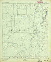 Anson Texas Historical topographic map, 1:125000 scale, 30 X 30 Minute, Year 1891