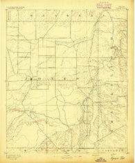 Anson Texas Historical topographic map, 1:125000 scale, 30 X 30 Minute, Year 1893